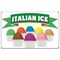 Signmission Italian Ice Banner Heavy Duty 13 Oz Vinyl with Grommets Single Sided B-60 Italian Ice - alternate 1